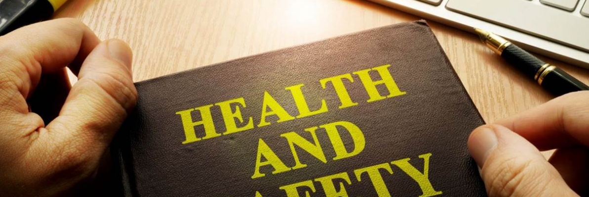 Cover of book that reads Health and Safety